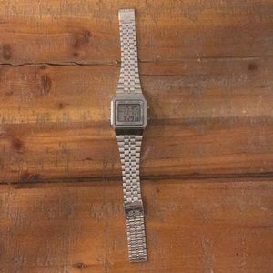 Silver men’s Casio watch